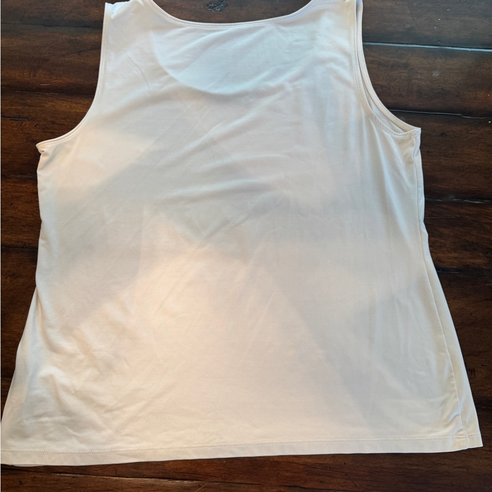 Charter Club White Tank Top- Size XL - Picture 7 of 11